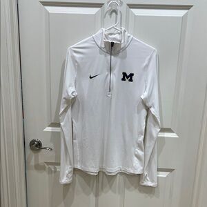 Nike Michigan White Quarter-Zip Top